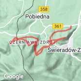 Mapa Single tracki wokół Swieradowa-Zdrój